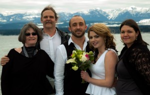 Five of us at Bianca's Wedding 25 Months after the Heart !ttack
